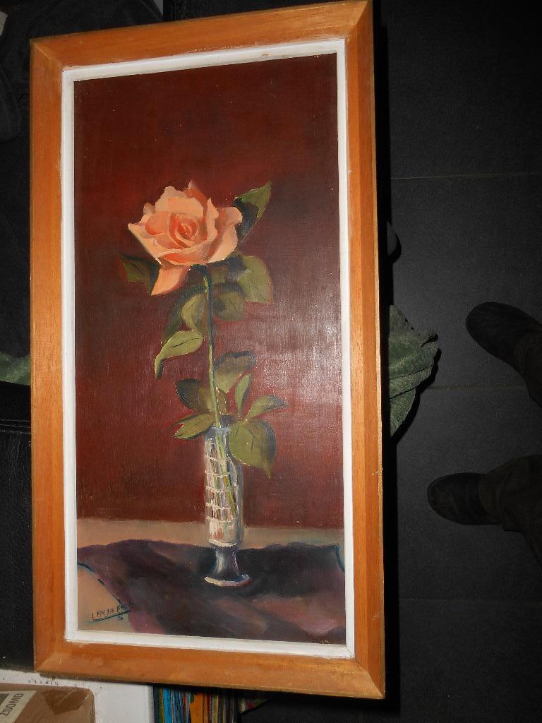 Huile s/ panneau 60*33cm de L. Van Den Bulcke, Ophalen of Verzenden