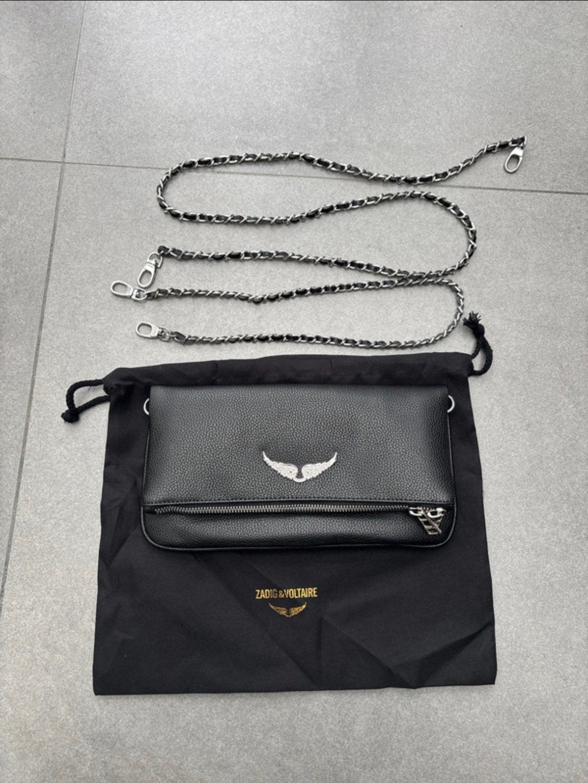 Zadig & Voltaire tas, Enlèvement ou Envoi, Comme neuf, Argent