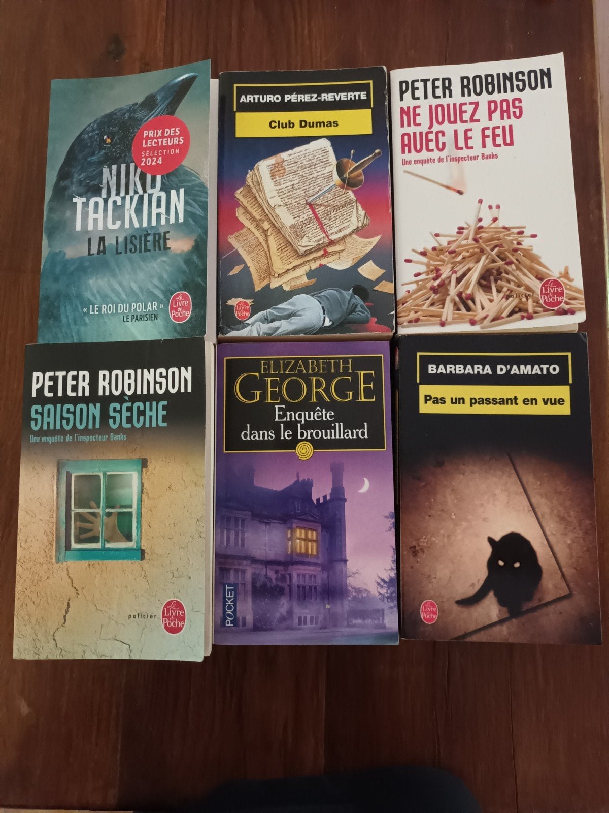 Lot de 6 polars/thrillers/policiers au choix pour 12 eur, Utilisé