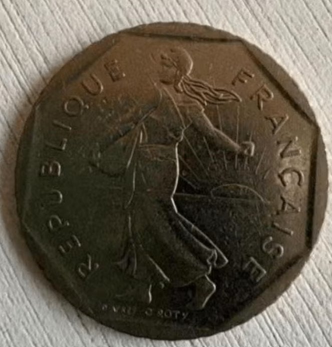 Franse munt 2 francs van 1981, Ophalen of Verzenden, Frankrijk, Losse munt