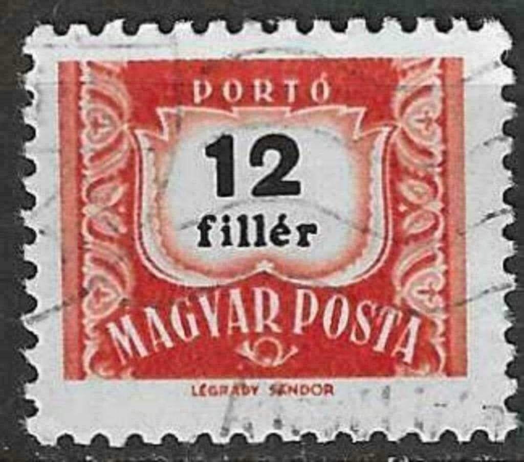 Hongarije 1958/1969 - Yvert 220BTX - Taxzegel (ST), Postzegels en Munten, Verzenden, Gestempeld