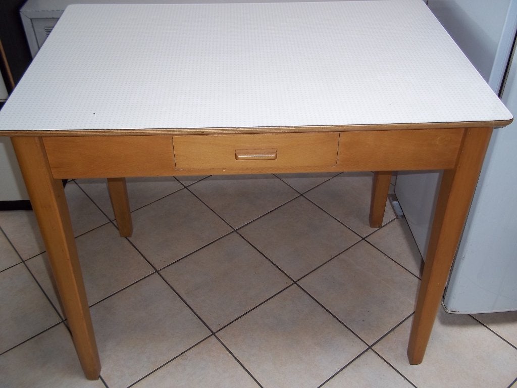 table en pin, Maison & Meubles, Années 1980, Quatre personnes, 50 à 100 cm, Enlèvement