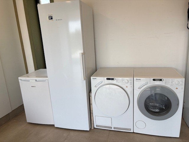 Set : was- en drookast + 2 Frigo's, Electroménager, Enlèvement, Utilisé