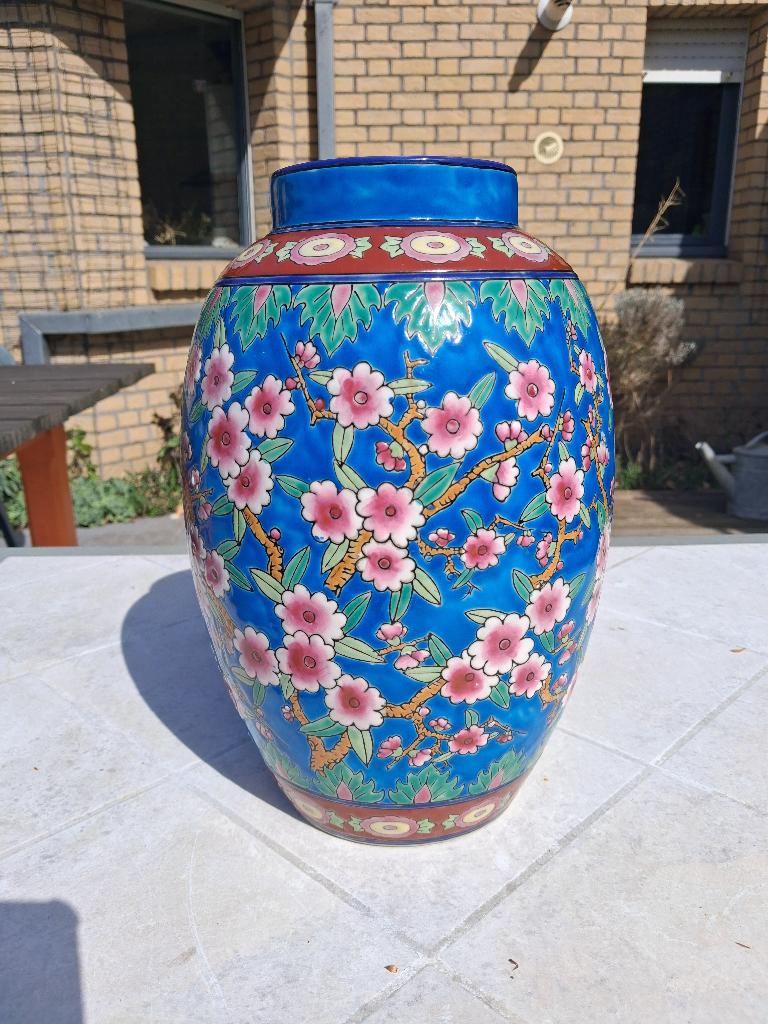 Vase Art Déco « Les Bleus de Louvière », Ophalen of Verzenden