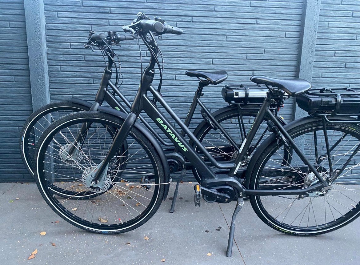 Set Elektrische fiets Batavus middenmotor Zeer Goede Staat ✅, Fietsen en Brommers, Ophalen, Zo goed als nieuw, Batavus