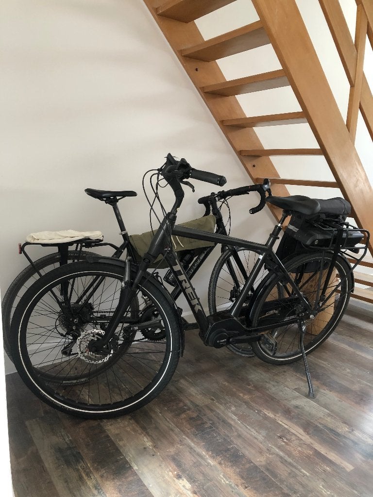 Herenfiets Elektrisch TREK, Vélos & Vélomoteurs, Vélos électriques, Autres marques, 50 km par batterie ou plus, Utilisé, Enlèvement