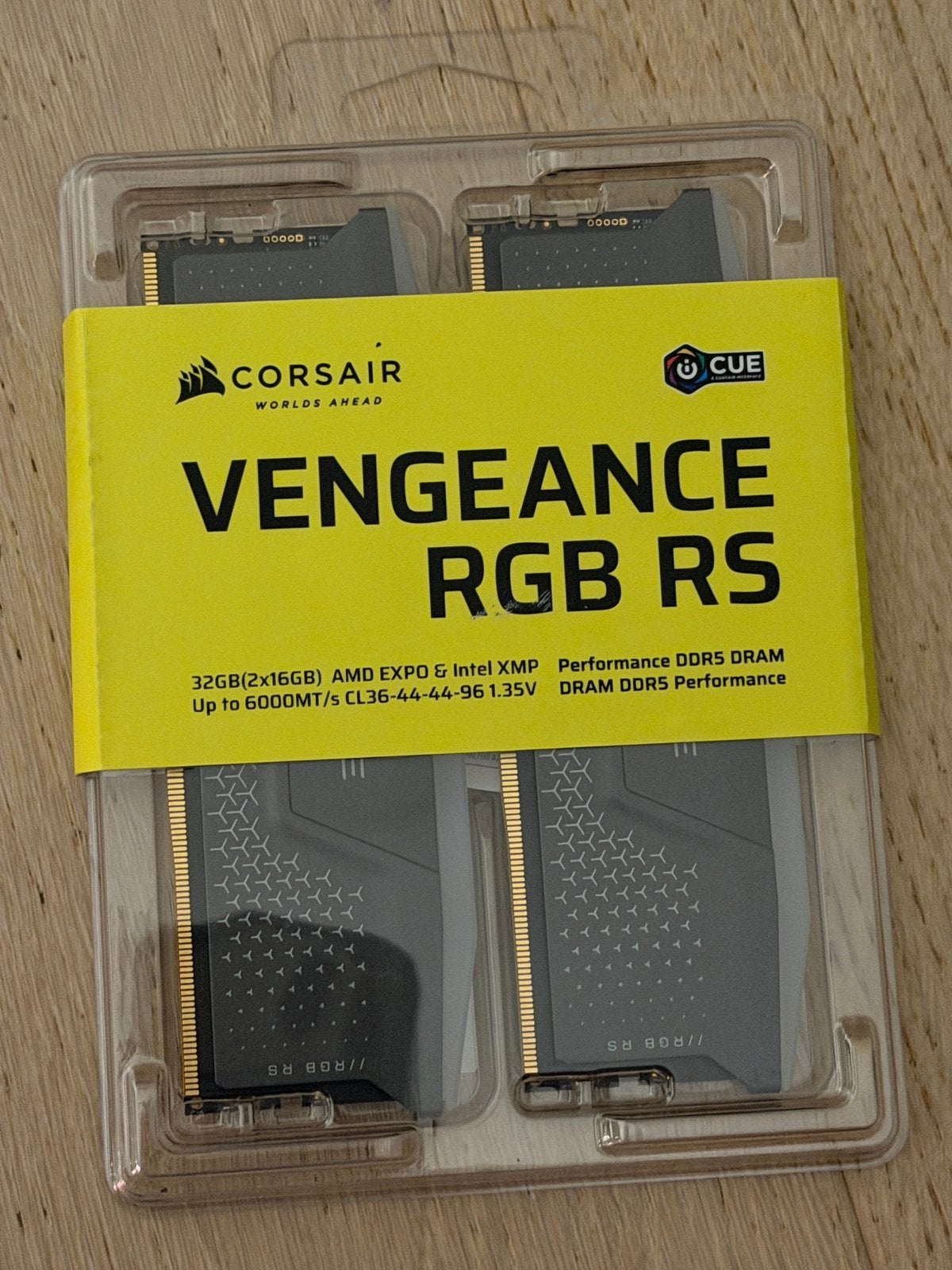 32 Go ddr5 corsair RGB RS 6000 - NEW, Informatique & Logiciels, Enlèvement ou Envoi, Neuf, DDR5