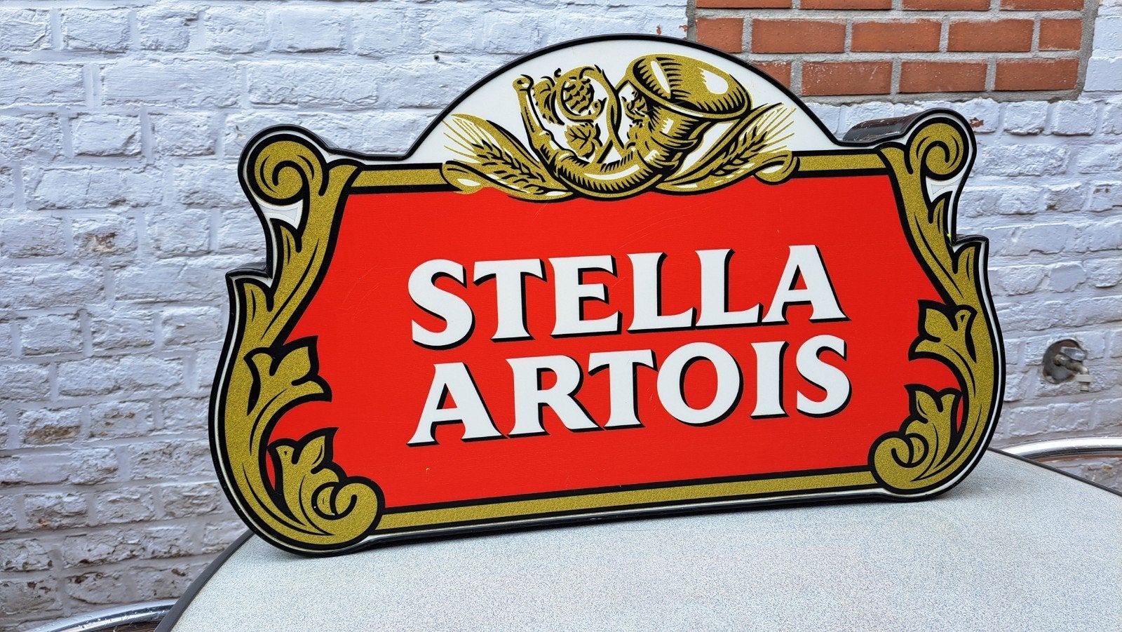Stella artois buiten verlichting, Verzamelen, Biermerken, Ophalen, Stella Artois