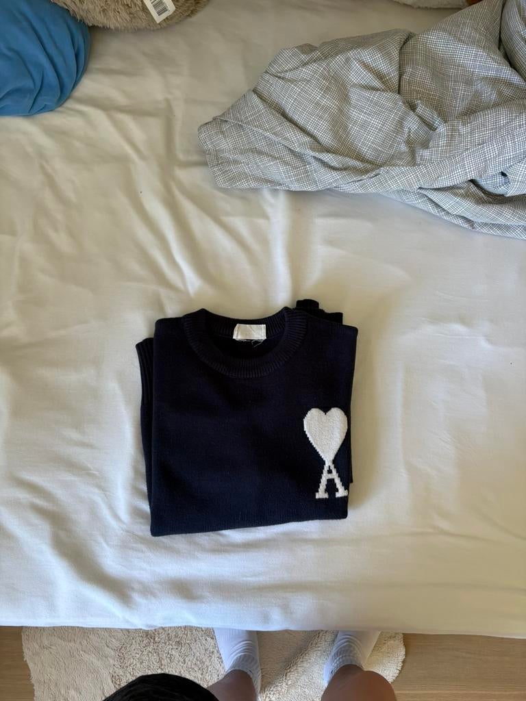Ami paris trui, Ophalen of Verzenden, Zo goed als nieuw, Maat 52/54 (L), Blauw