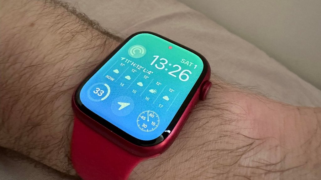 Apple watch série 7   45mm, Bijoux, Sacs & Beauté, Montres connectées, Rouge, Enlèvement ou Envoi, Apple Watch, IOS