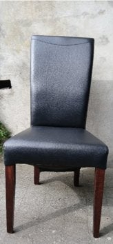 stoel antraciet, Huis en Inrichting, Stoelen, Ophalen, Gebruikt, Zwart, Vijf, Zes of meer stoelen