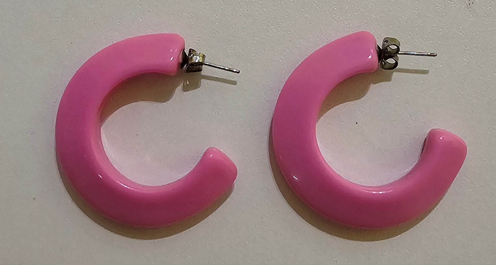 BOUCLES D'OREILLES ROSE, Bijoux, Sacs & Beauté, Enlèvement ou Envoi, Neuf, Rose, Pendantes