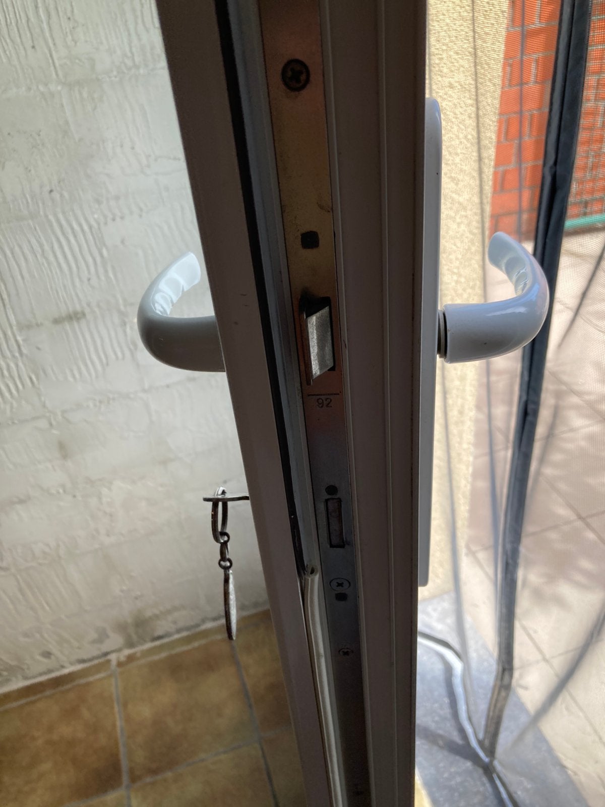 Achterdeur in PVC, Enlèvement, Comme neuf