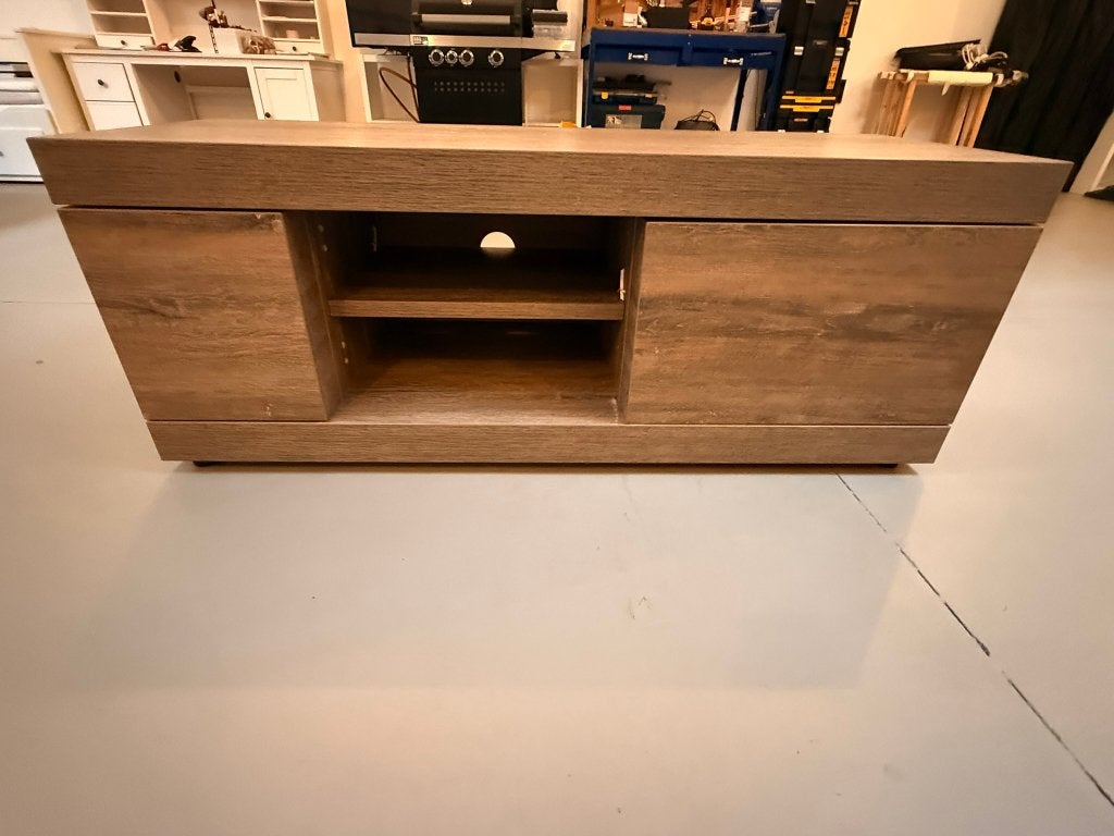 Modern TV-meubel / Lowboard met LED-verlichting, Ophalen, Gebruikt
