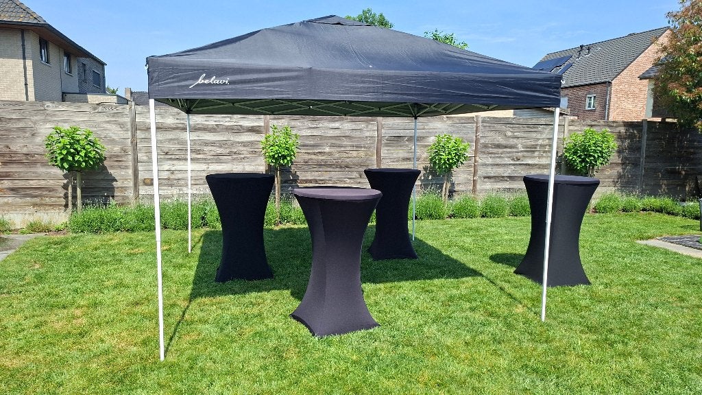 4 partytafels met partytent te huur, Enlèvement, Utilisé