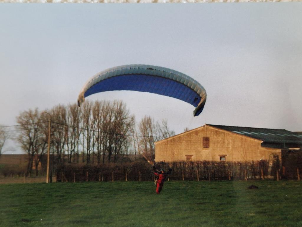 Paragliding scherm blauw, Sport en Fitness, Zweefvliegen en Paragliding, Ophalen, Scherm