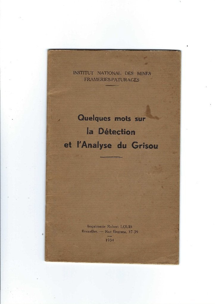 Le grisou, Verzamelen, Overige Verzamelen, Verzenden, Gebruikt