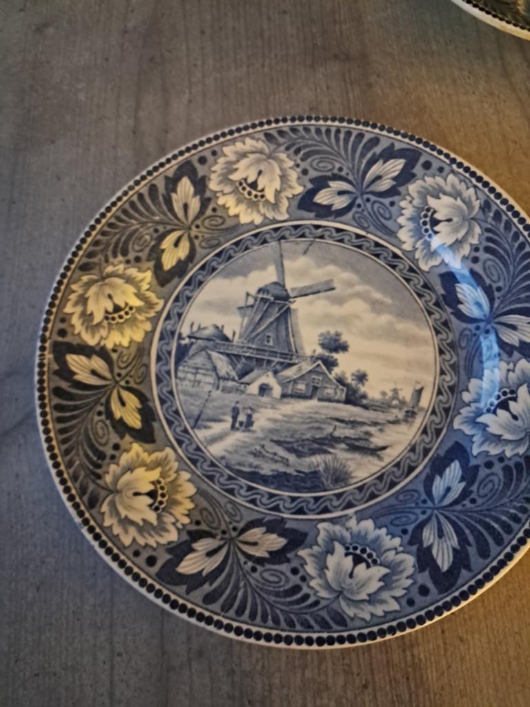 Delftsblauw bord diameter 23 cm, Antiquités & Art, Enlèvement