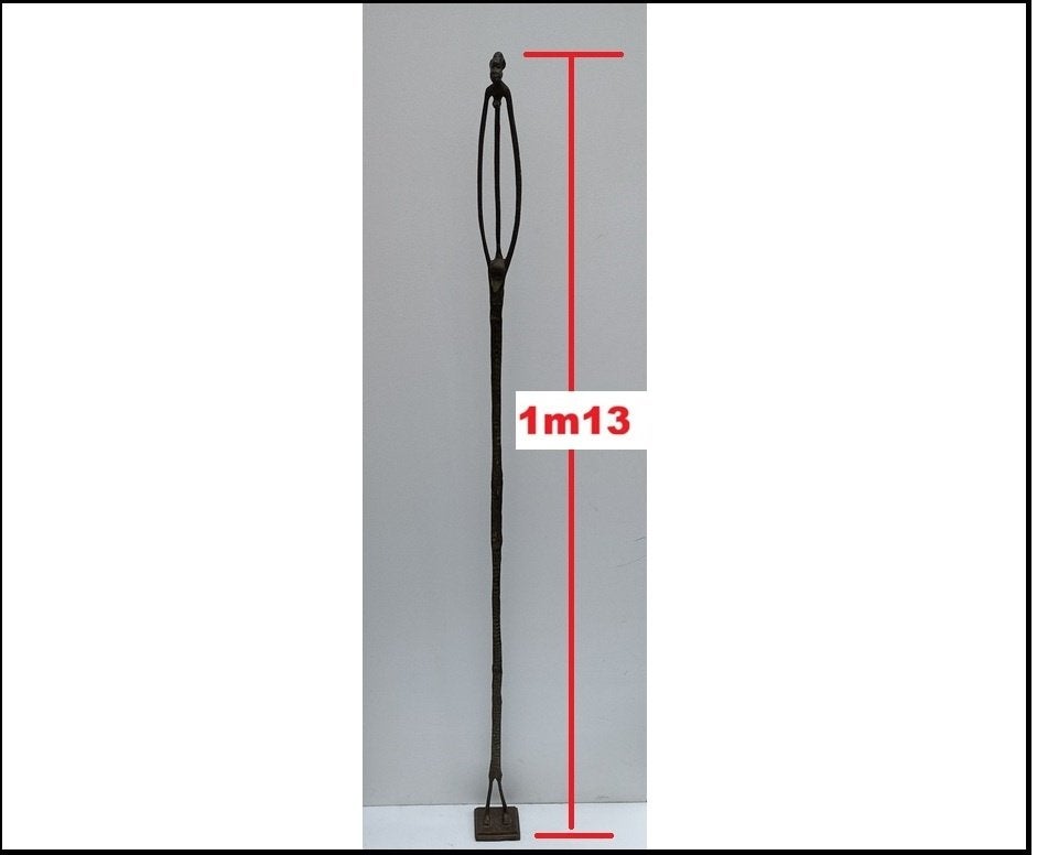 Afrikaans beeld. Vrouw. Hoogte 113 cm. 1095 gram., Ophalen, Zo goed als nieuw, Mens