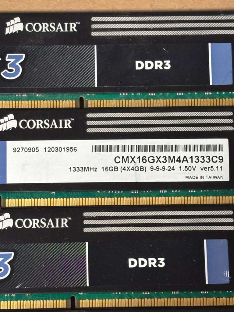Ddr 3 16gb 4 stuks, Ophalen of Verzenden, Zo goed als nieuw, DDR