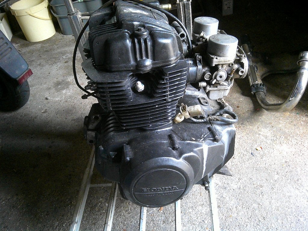 Honda CM400 motorblok, Ophalen, Gebruikt