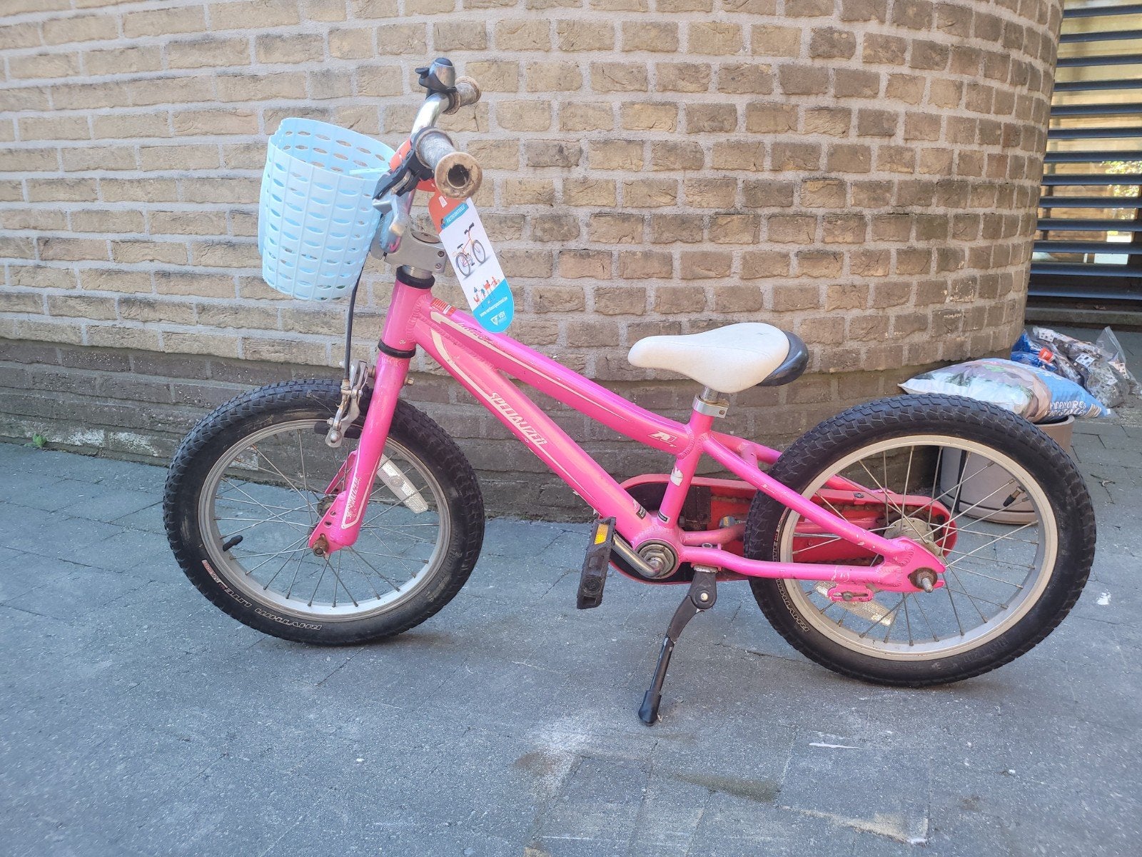 Specialized meisjesfiets, Ophalen