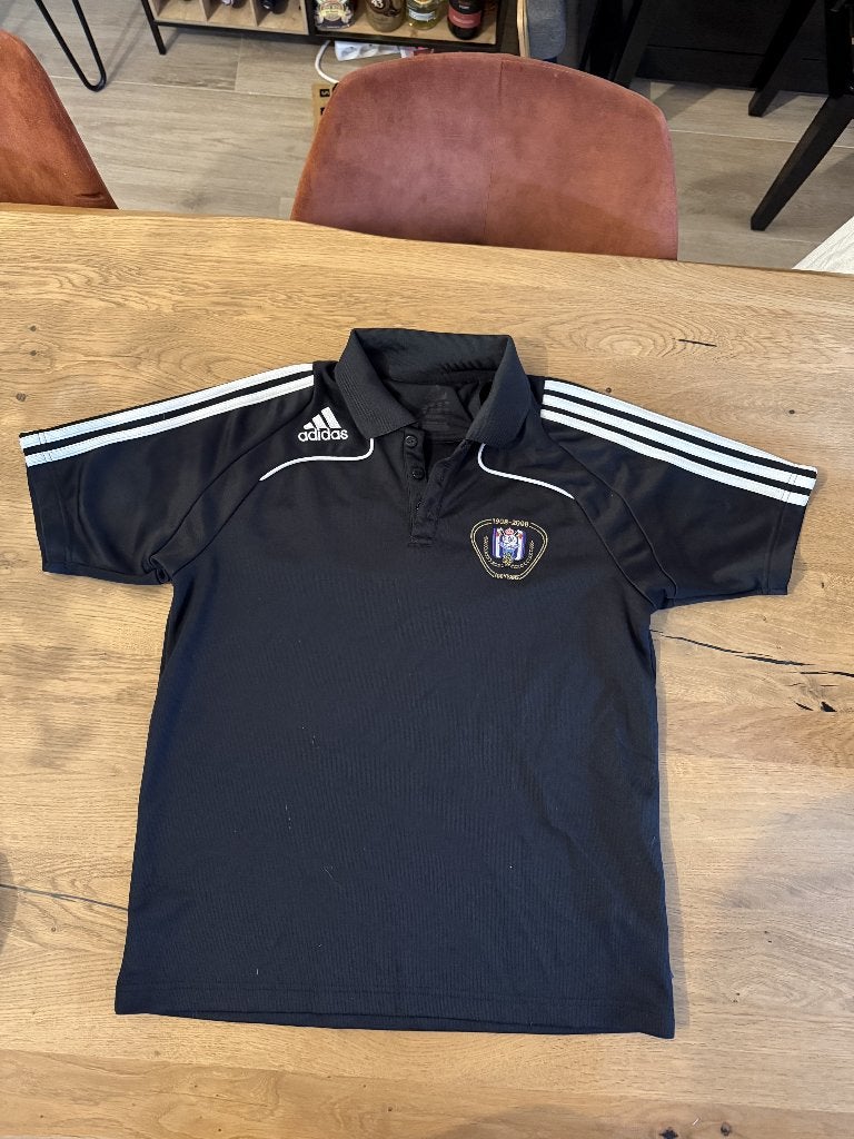 Originele RSC Anderlecht adidas polo – 100 j Anderlecht, Ophalen of Verzenden, Zo goed als nieuw, Shirt
