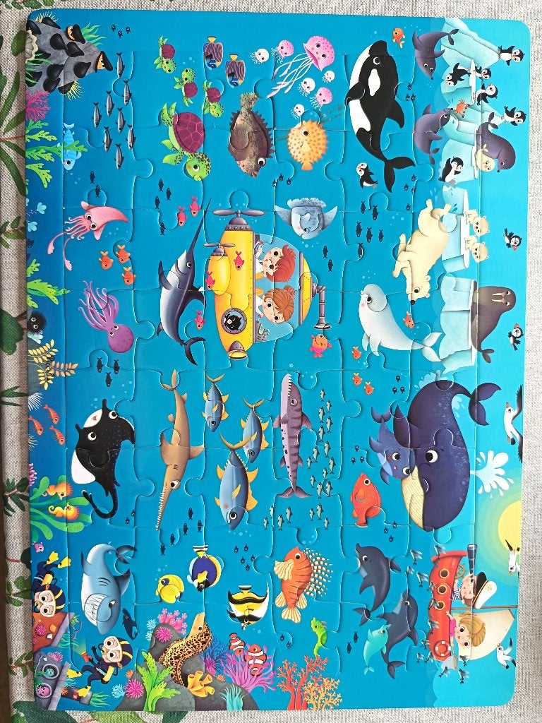 Magnifique puzzle de la mer 3 ans et plus, Enlèvement, Comme neuf, 4 à 6 ans