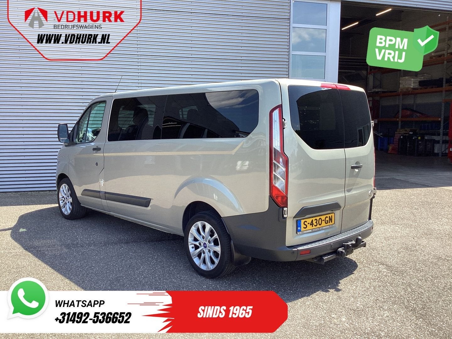 Ford Transit Custom Tourneo 2.0 TDCI 130 pk L2 EXPORT EUR6 9, Auto's, Parkeersensor, Ford, Zilver of Grijs, Te koop