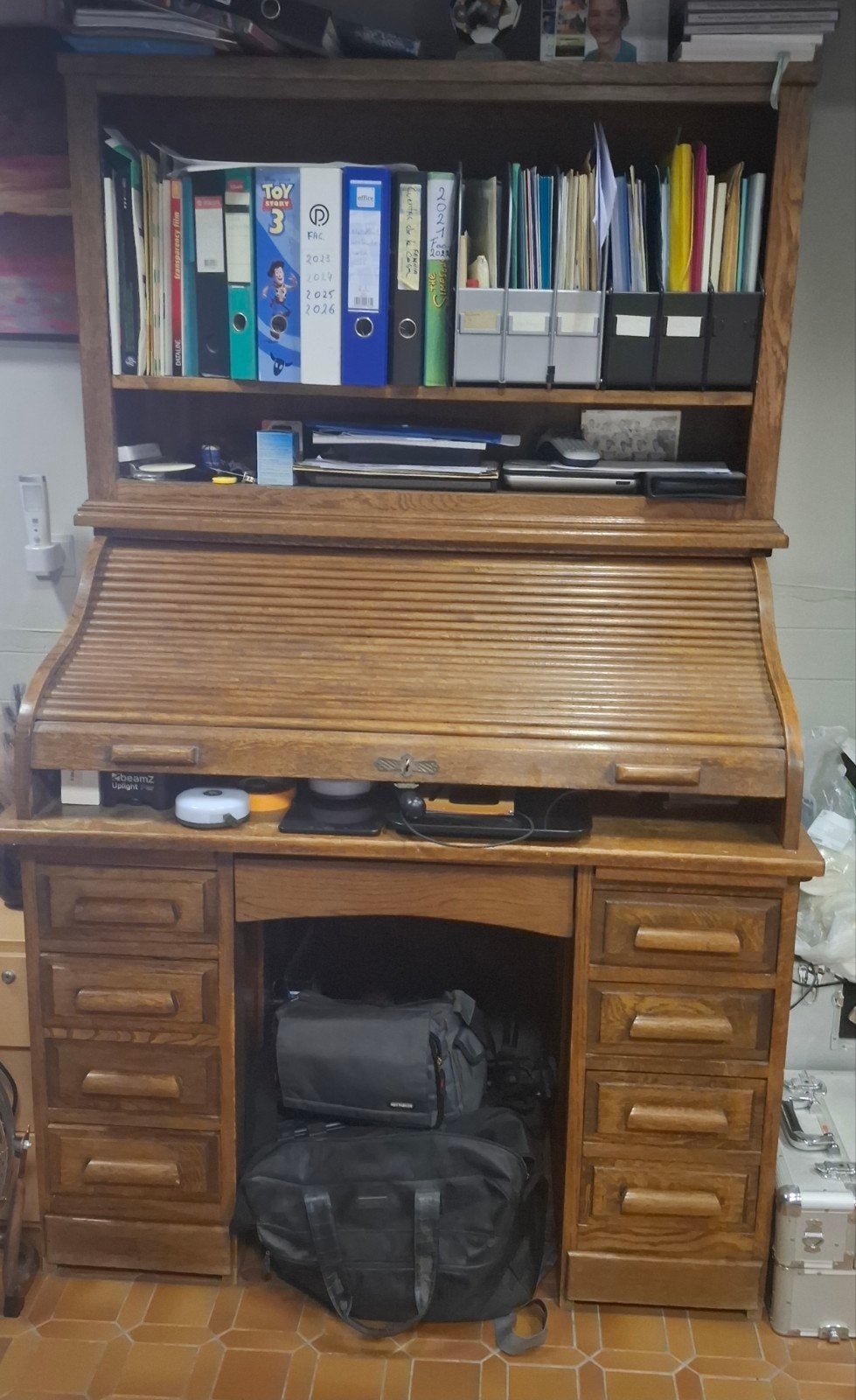 antieke bureau S model, Enlèvement, Comme neuf, Antiek
