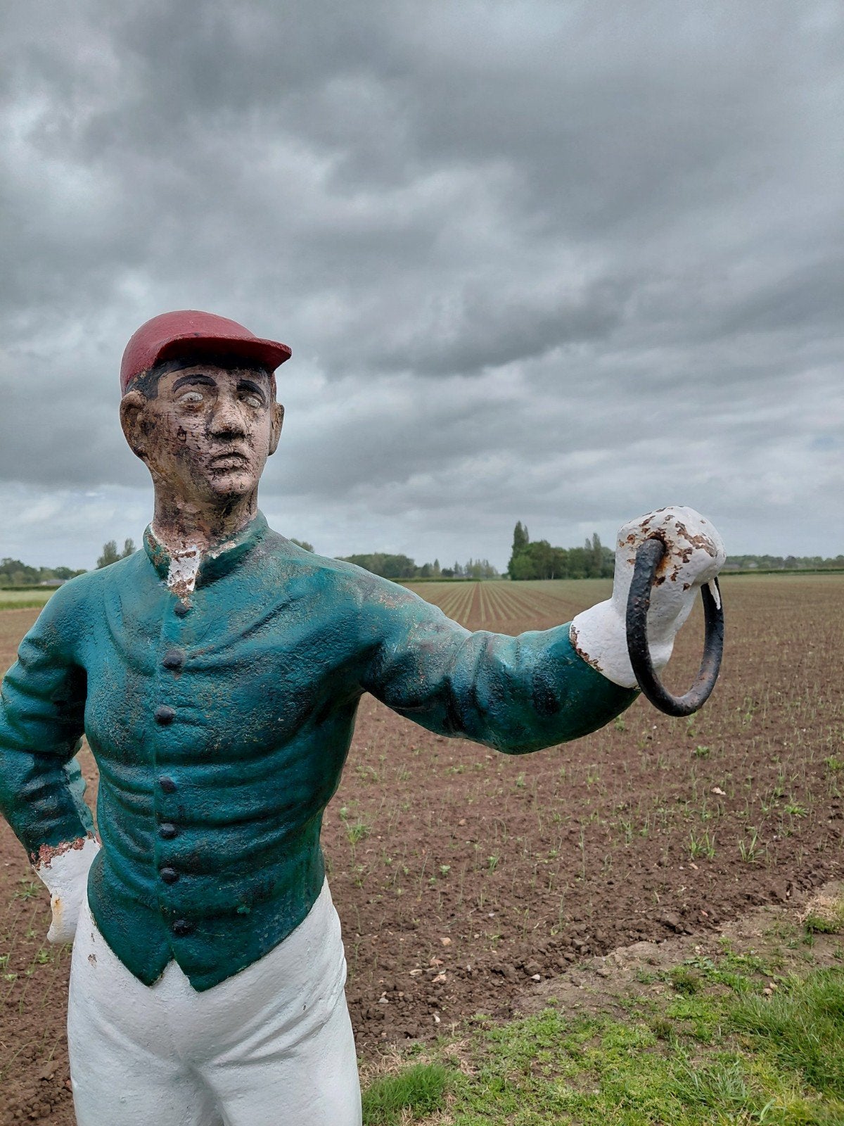 Jockey ancien en fonte, Jardin & Terrasse, Enlèvement