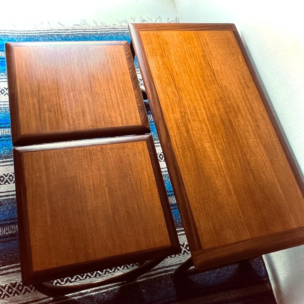 Koffie tafeltjes - Nest Tafels - G-Plan - Set - teak vintage, 50 – 75, 50 tot 100 cm, Teakhout, Zo goed als nieuw