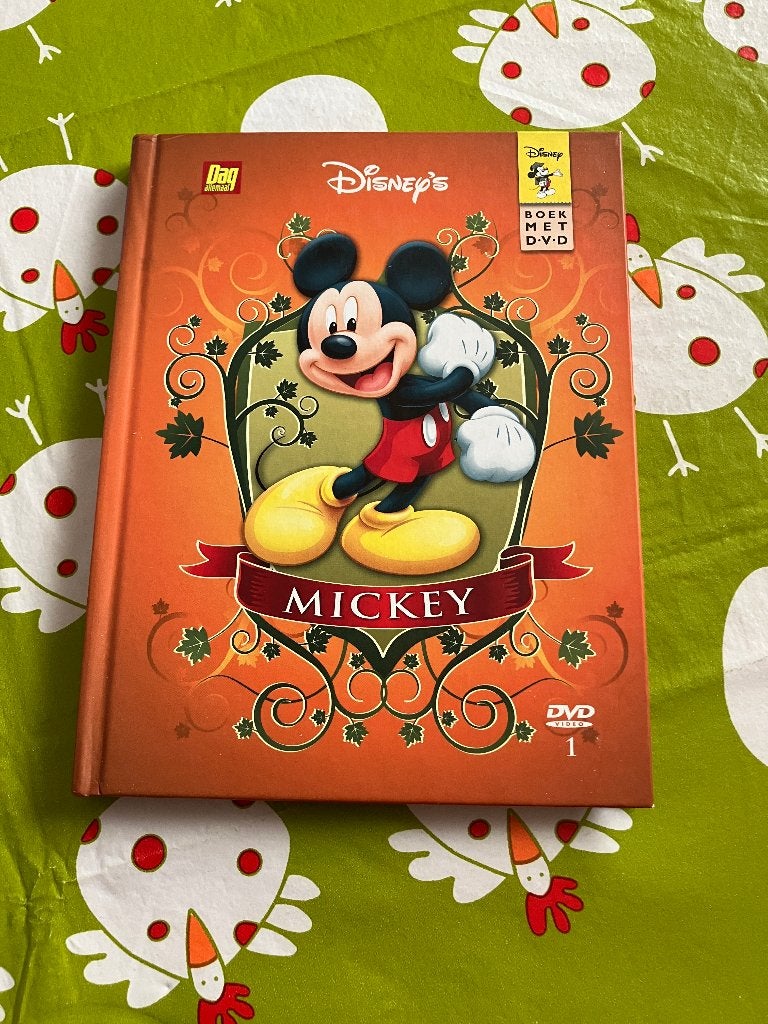 Disney dvd met boek - Mickey Mouse, Ophalen of Verzenden