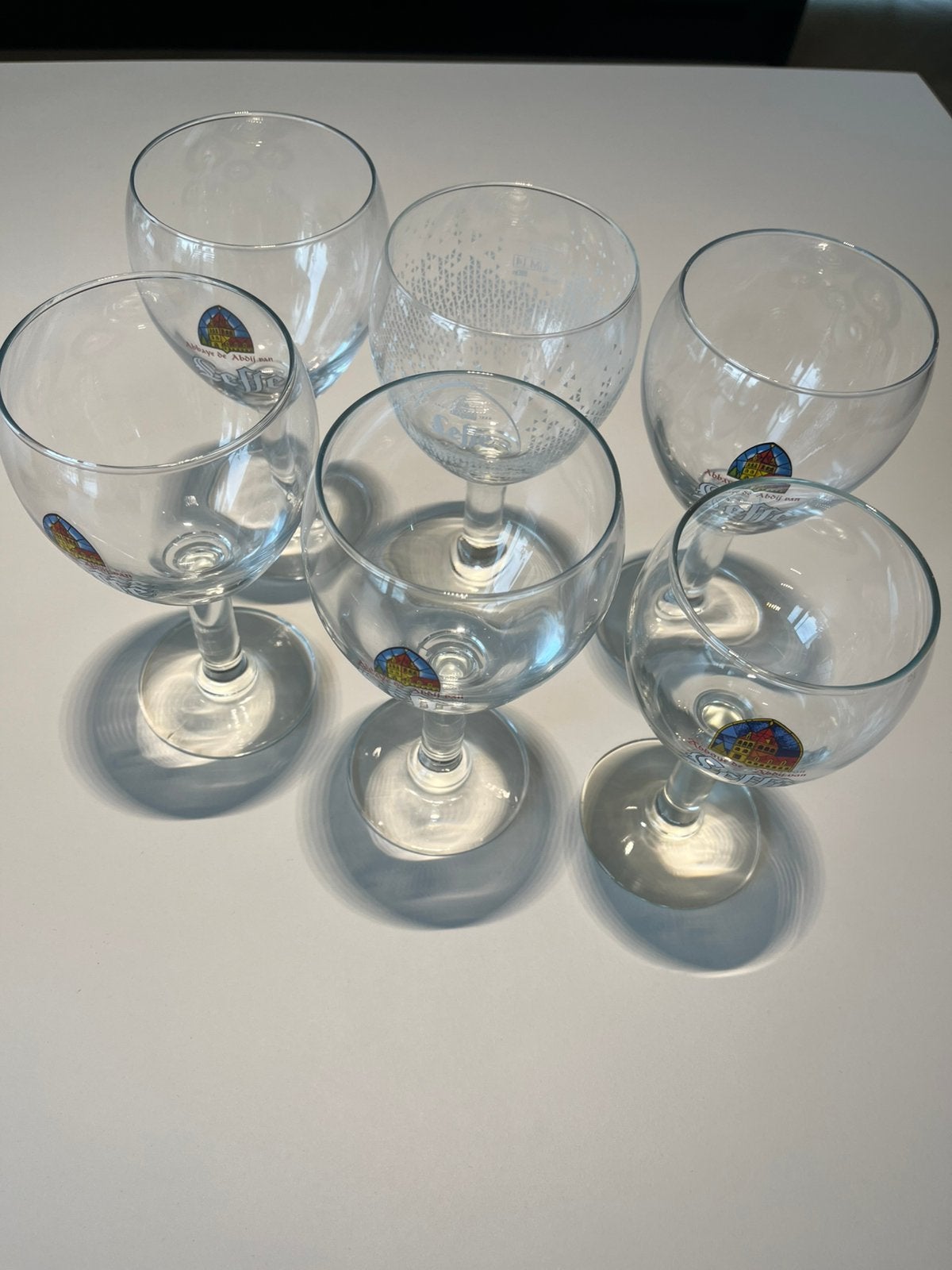 Leffe glazen - Set van 6 glazen, Verzamelen, Ophalen, Zo goed als nieuw, Bierglas