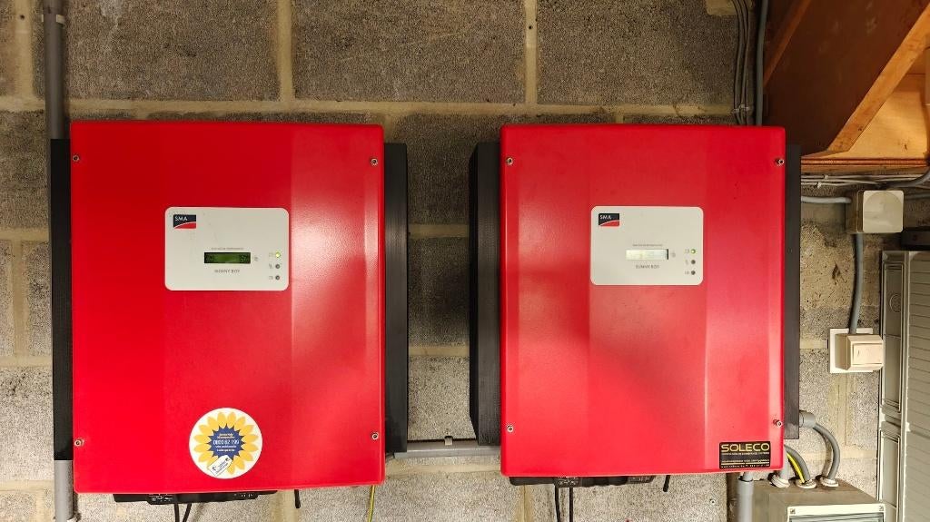 2 onduleurs SMA Sunny Beam 3300TL HC + Sunny Beam, Bricolage & Construction, Panneaux solaires & Accessoires, Enlèvement, Utilisé