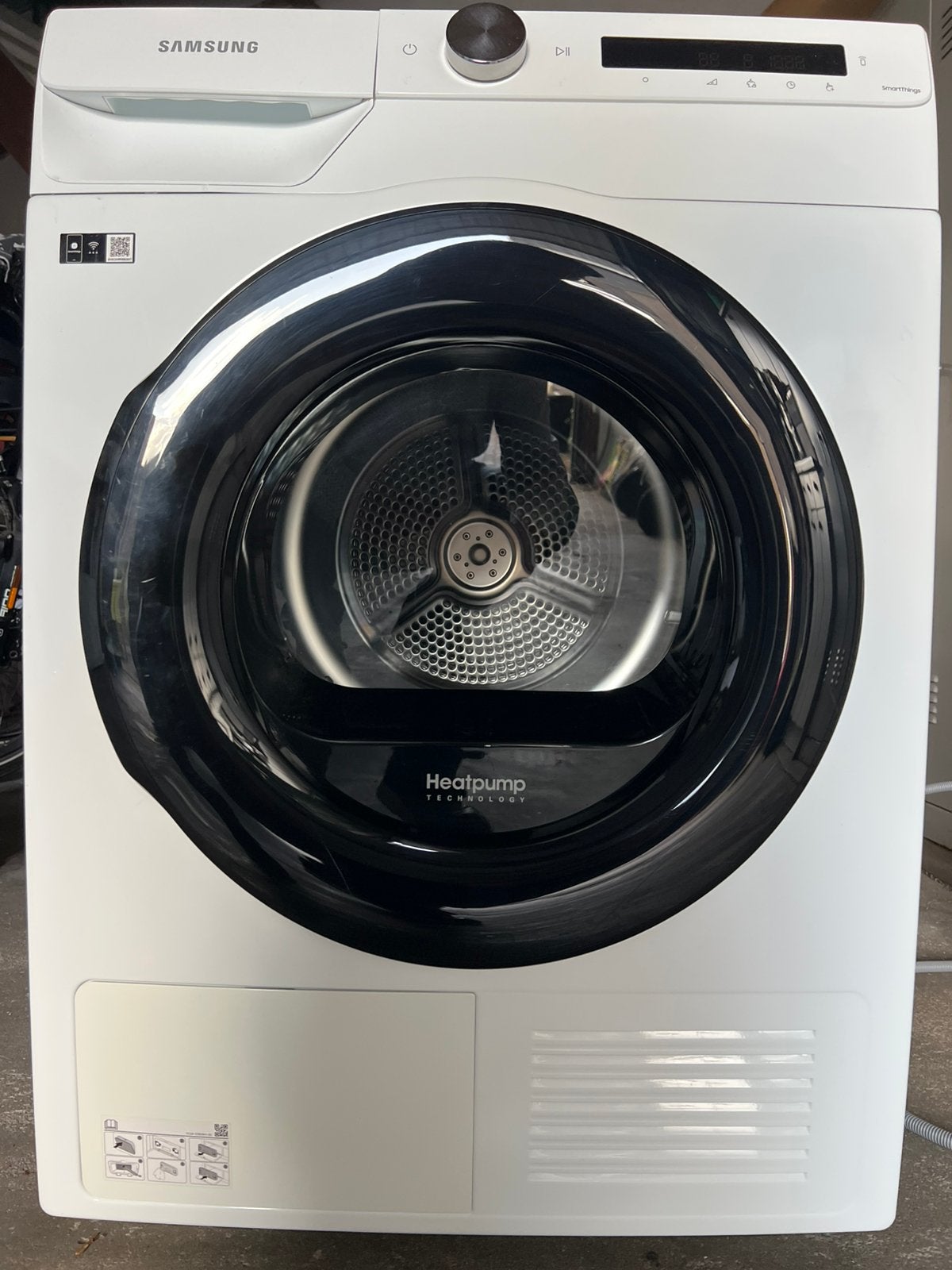 Samsung Droogkast Warmtepomp DV90T5240AW, Elektronische apparatuur, Droogkasten, Ophalen, 6 tot 8 kg, Gebruikt, Condens