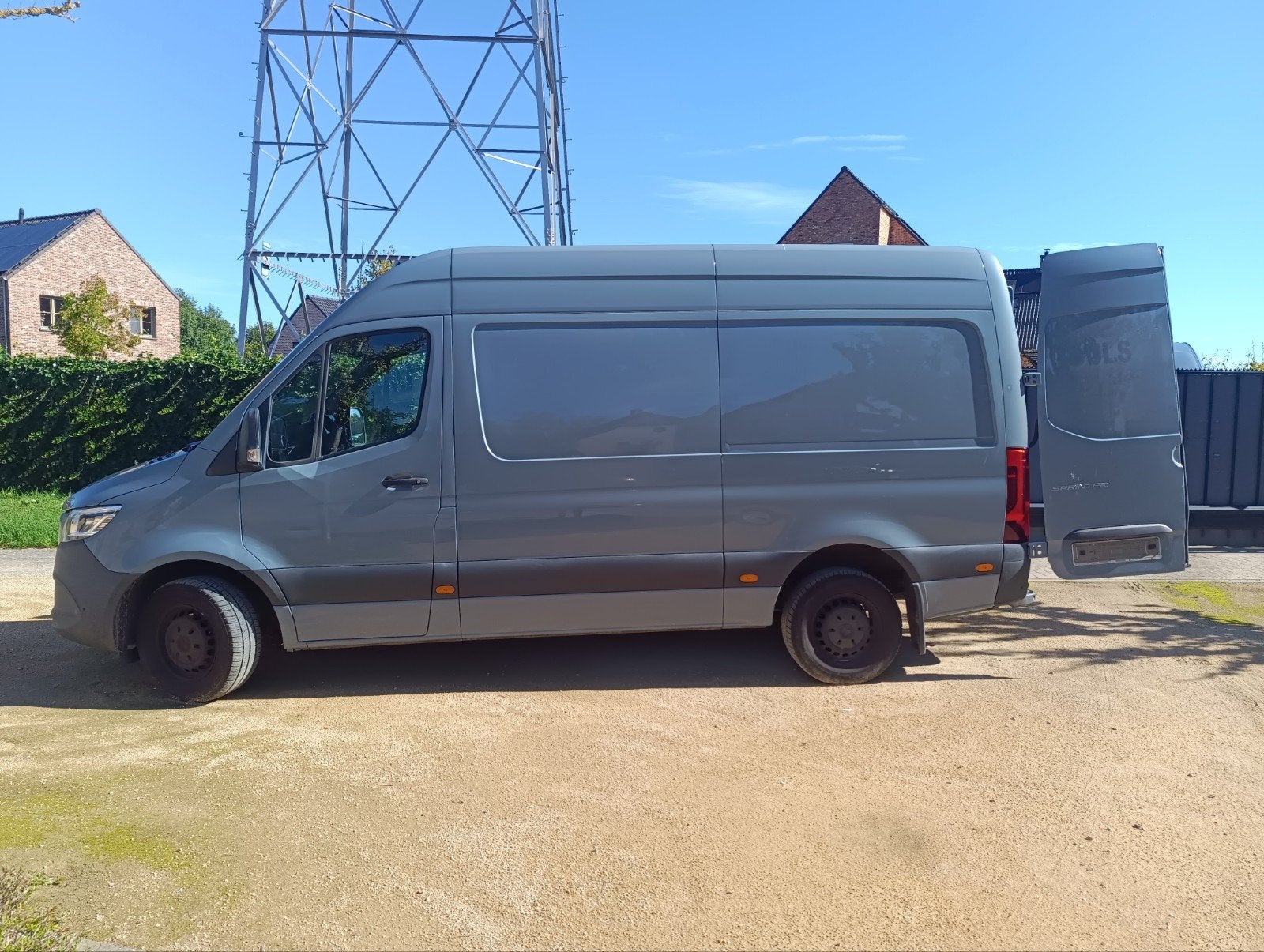Mercedes sprinter 319 L2 H2 blauwgrijs, 3,5 ton