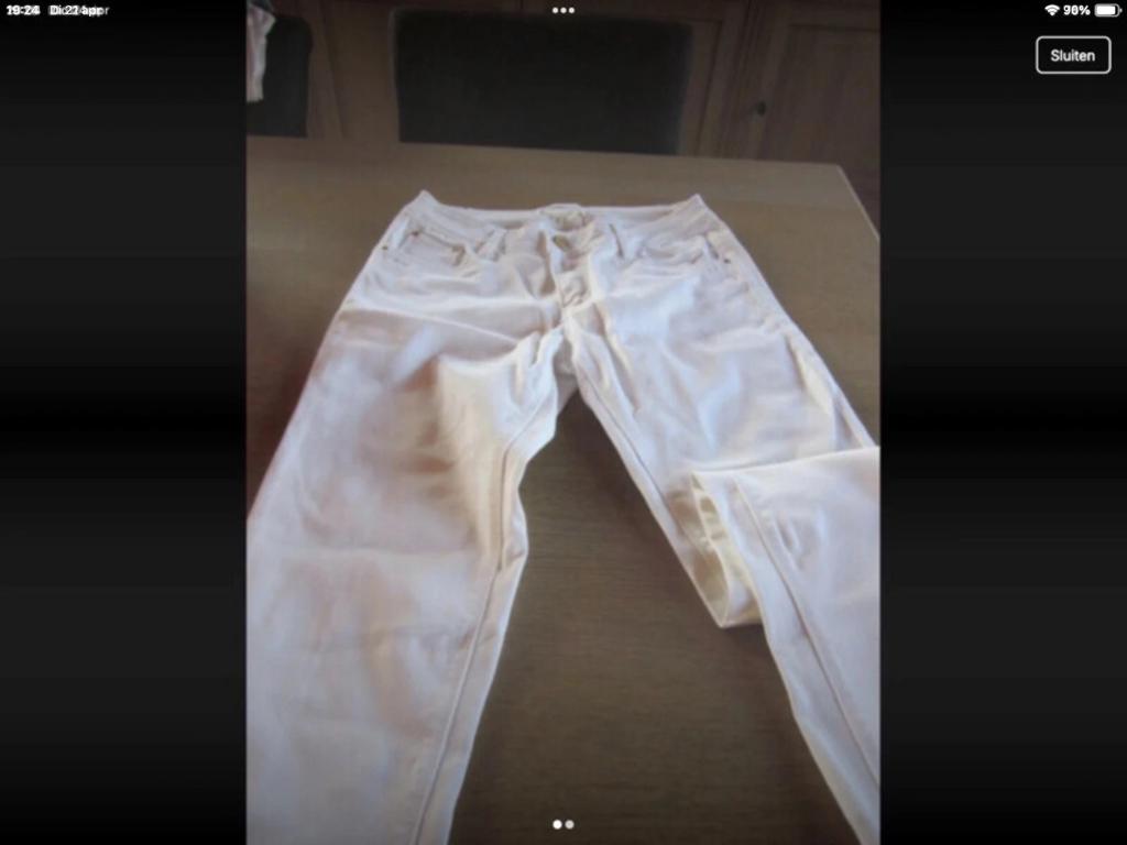 zomerbroek wit, Kleding | Dames, Ophalen of Verzenden, Zo goed als nieuw, Maat 38/40 (M), Wit