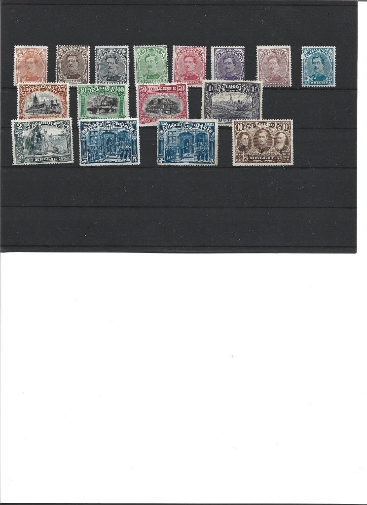 postzegels België nrs 135/149, Verzenden, Met plakker