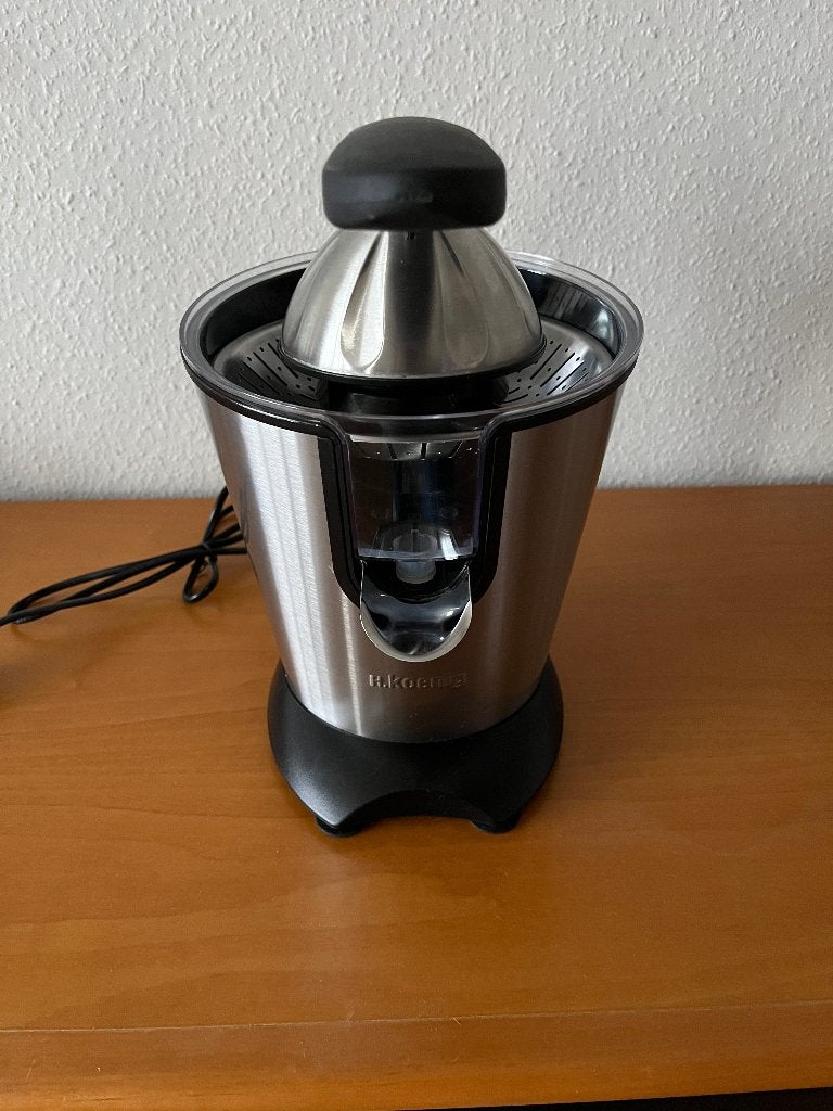 Citruspers H. Koenig RVS	 Model AGR80, Ophalen of Verzenden, Zo goed als nieuw, Elektrisch, Citruspers