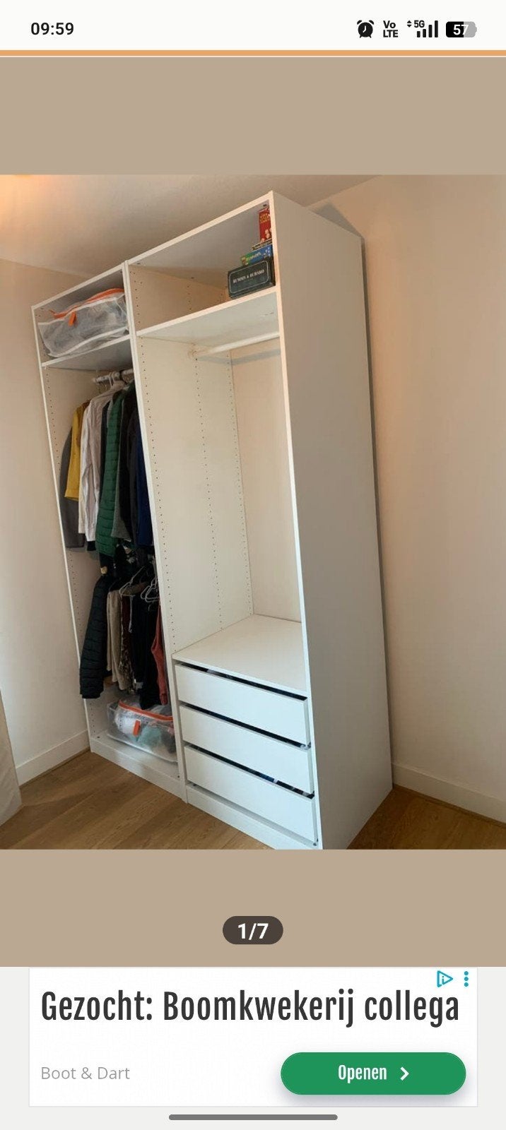Open pax kast Ikea, Huis en Inrichting, Kasten | Kleerkasten, Ophalen of Verzenden