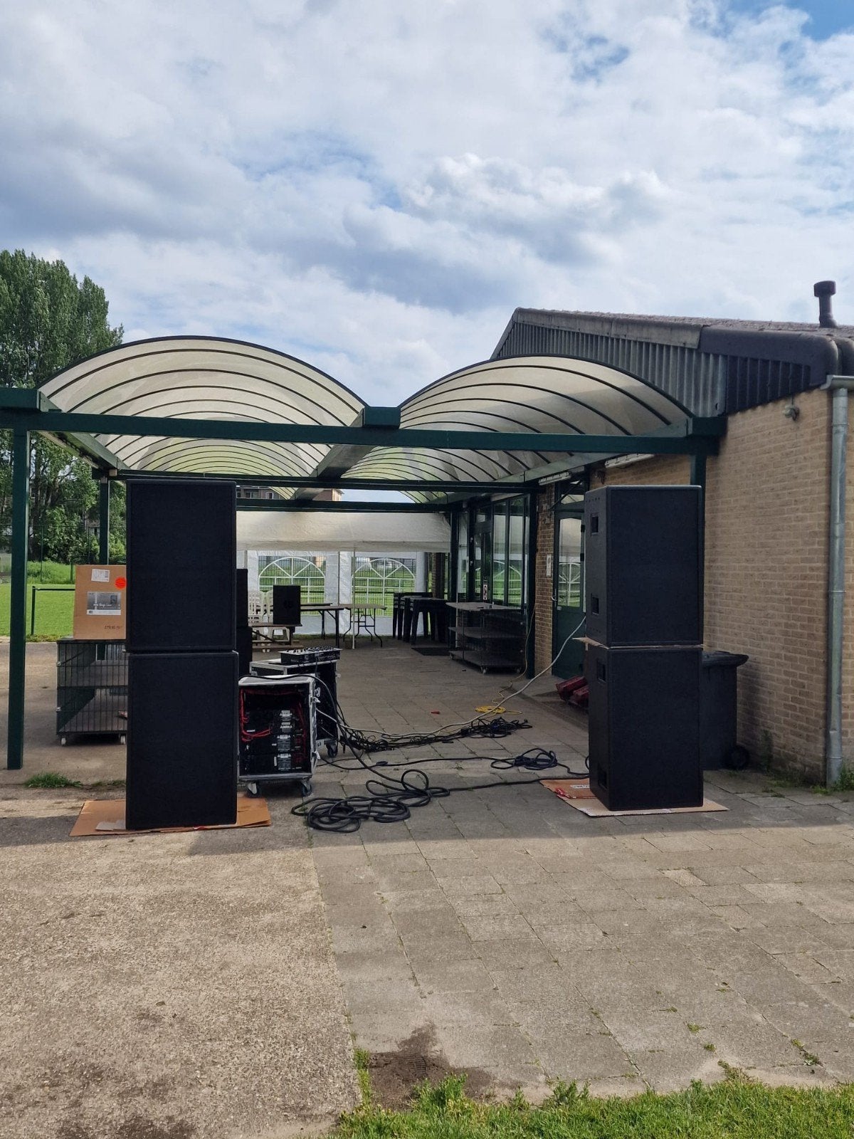 EAW 850 set + amprack en kabels, Muziek en Instrumenten, Ophalen, Zo goed als nieuw, 1000 watt of meer, P.A.