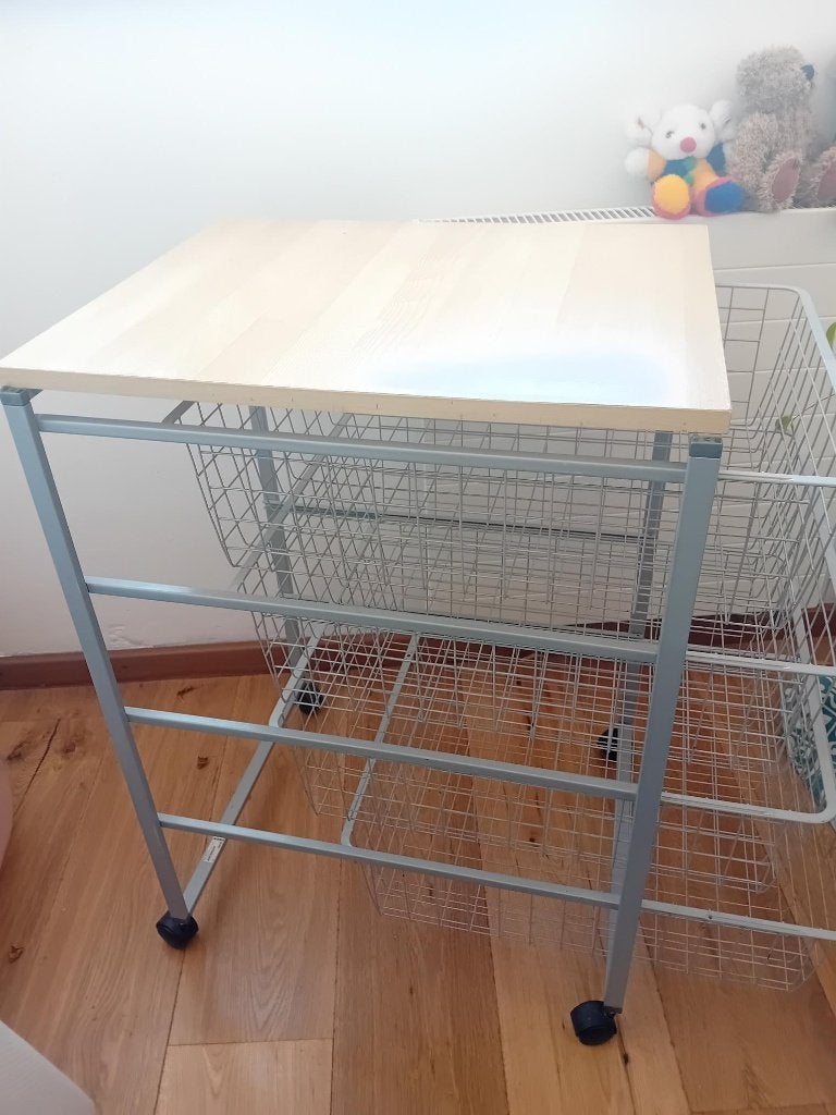 Trolley pour rangement à roulettes Ikea, Ophalen, Overige typen, Nieuw, Metaal