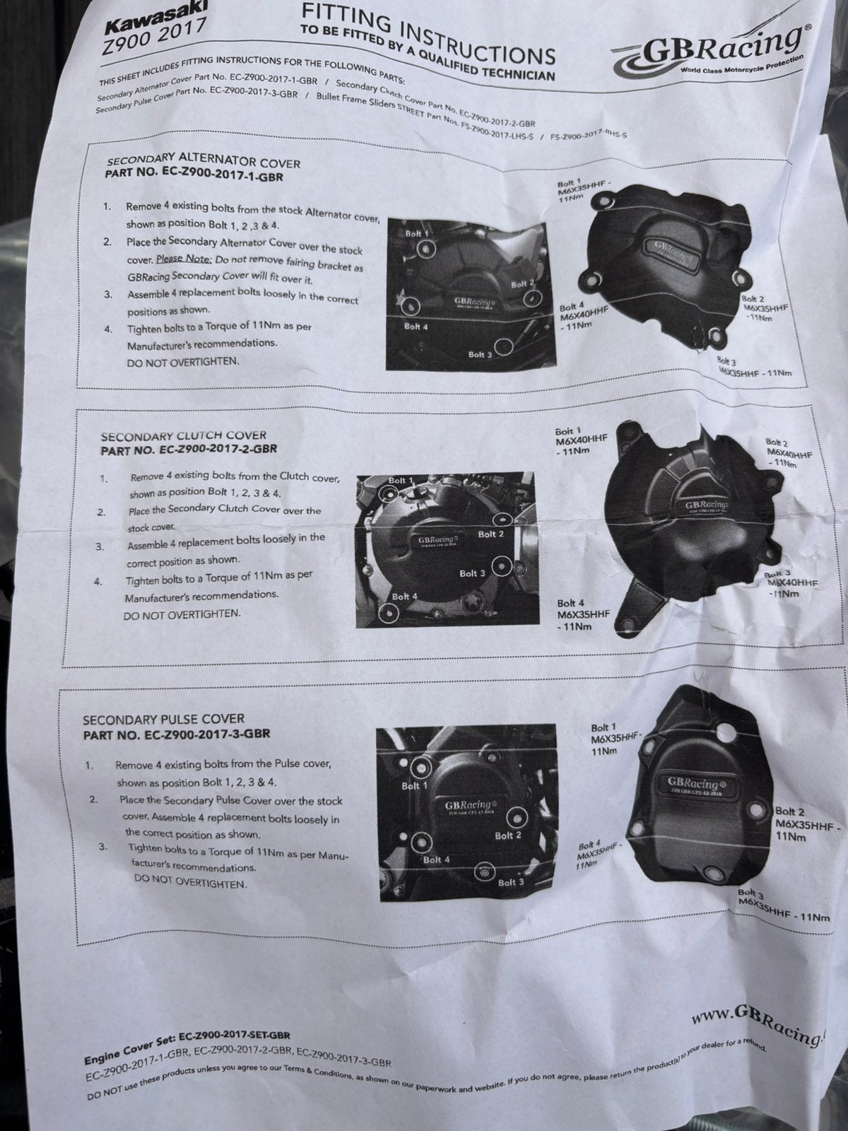 Cache embrayage, allumage Z900, Motos, Enlèvement ou Envoi, Comme neuf