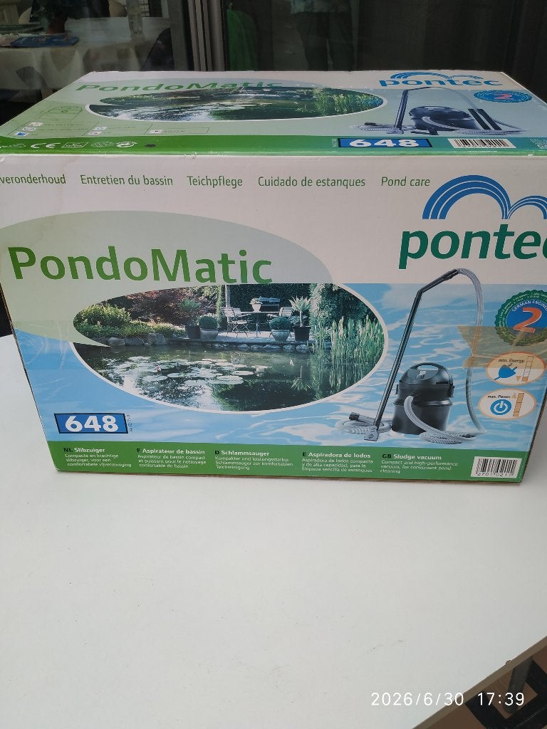 Vijverslibzuiger Pontec PondoMatic type 1686, Tuin en Terras, Ophalen, Zo goed als nieuw, Vijverstofzuiger