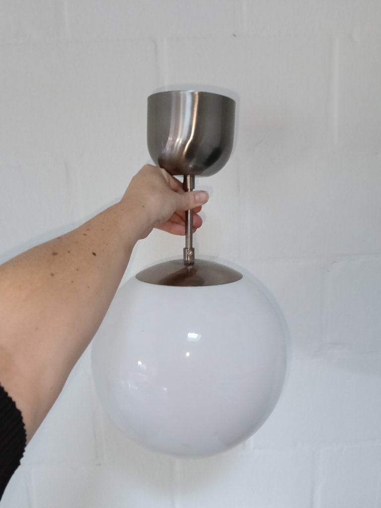Plafondlamp, Verre, 25 cm, Comme neuf, Enlèvement