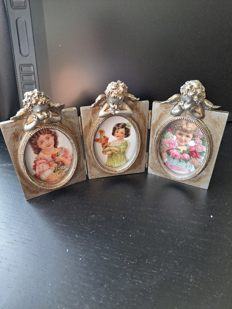 vintage fotolijst, Ophalen of Verzenden, Zo goed als nieuw, Met glas