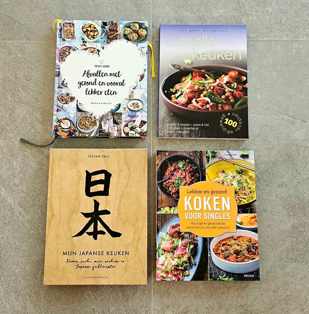 Kookboeken bundle – Japans, gezond & snel koken, Boeken, Ophalen, Gelezen, Tapas, Hapjes en Dim Sum, Gezond koken