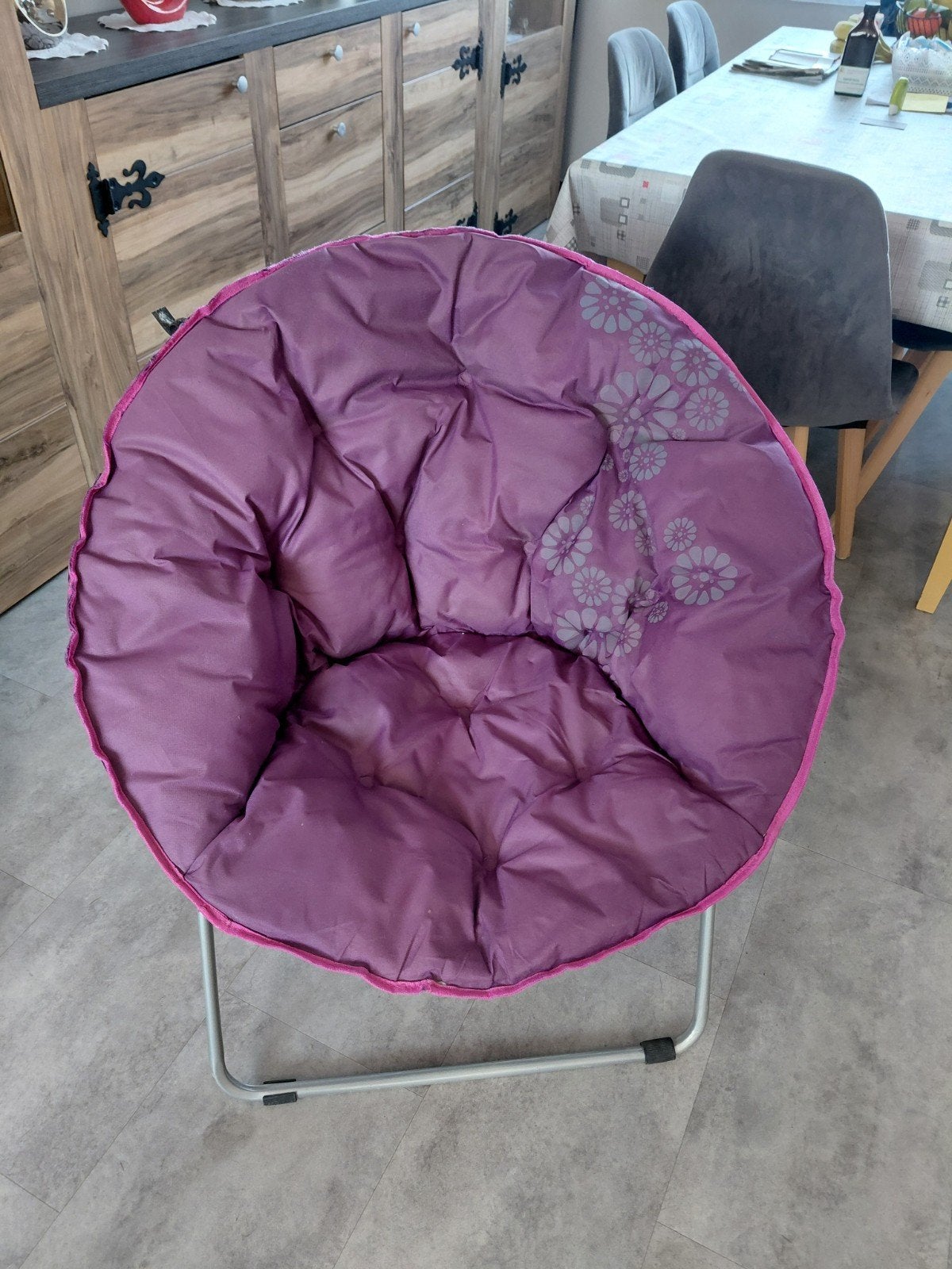 Chaise soucoupe pliable, Enlèvement, Comme neuf