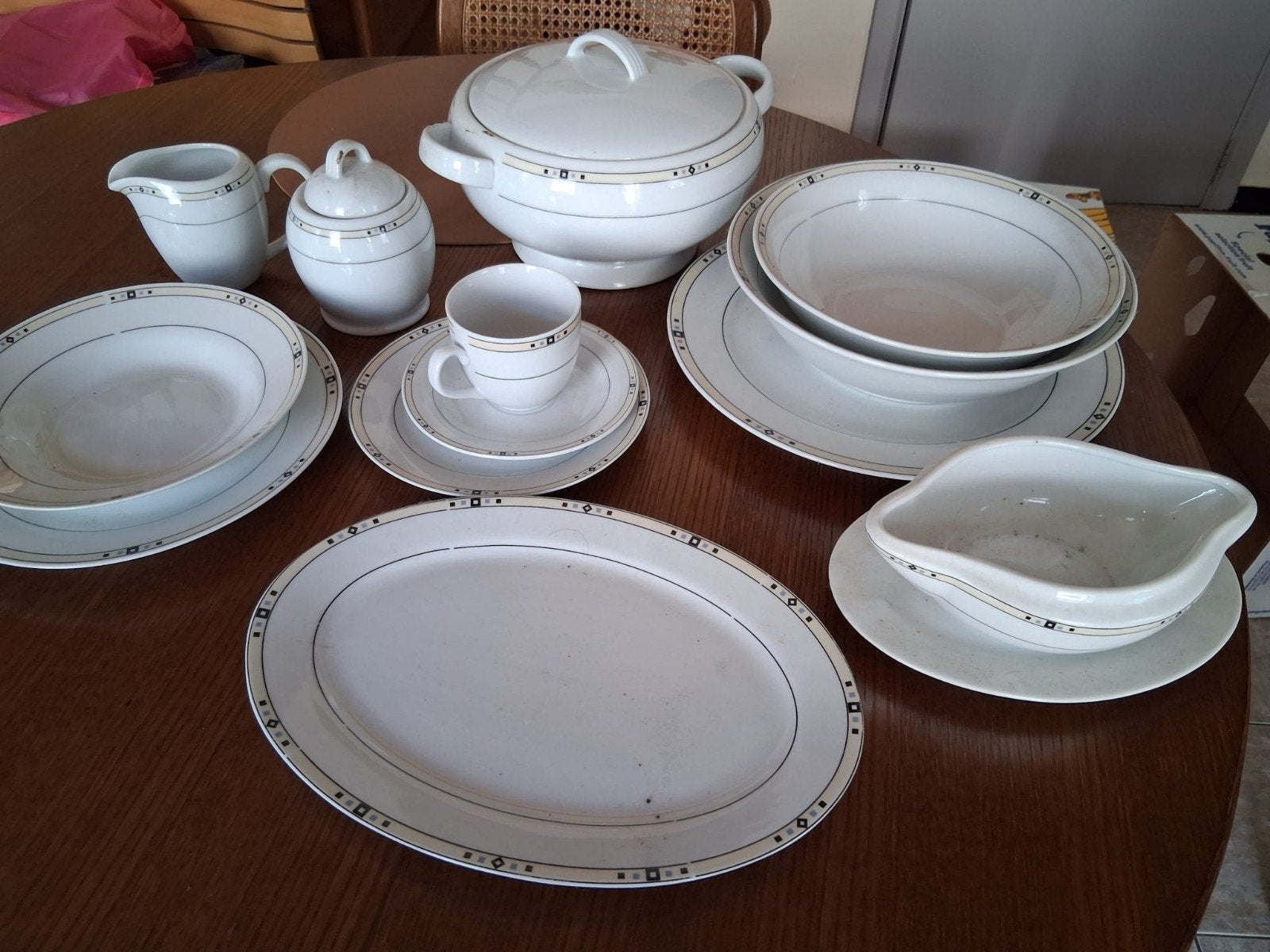 Koffieservies- 12 delig, Ophalen